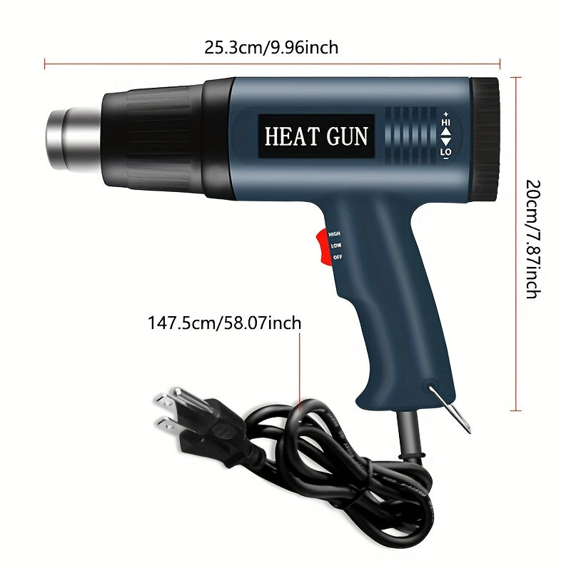 Handheld 866A welding hot air gun for bending, forming, plastic drying, and thawing.