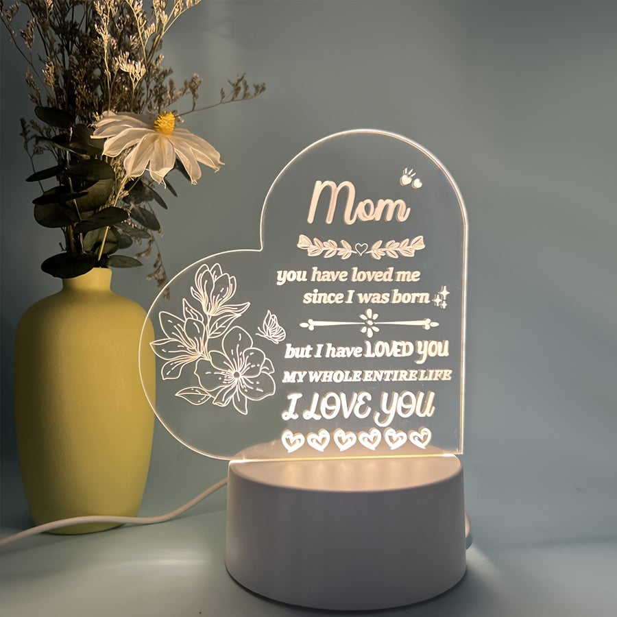 Celebrate special occasions with this Mother-themed night light, perfect for Mother's Day, Thanksgiving, birthdays, and more. Featuring a single soft and warm light, it adds a cozy touch to any bedroom decor. Eid Al-Adha Mubarak!