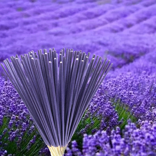 22cm/8.66inch Lavender Incense Sticks, 24/96 Pieces, 2 Sizes, Suitable for Various Occasions, No Feathers