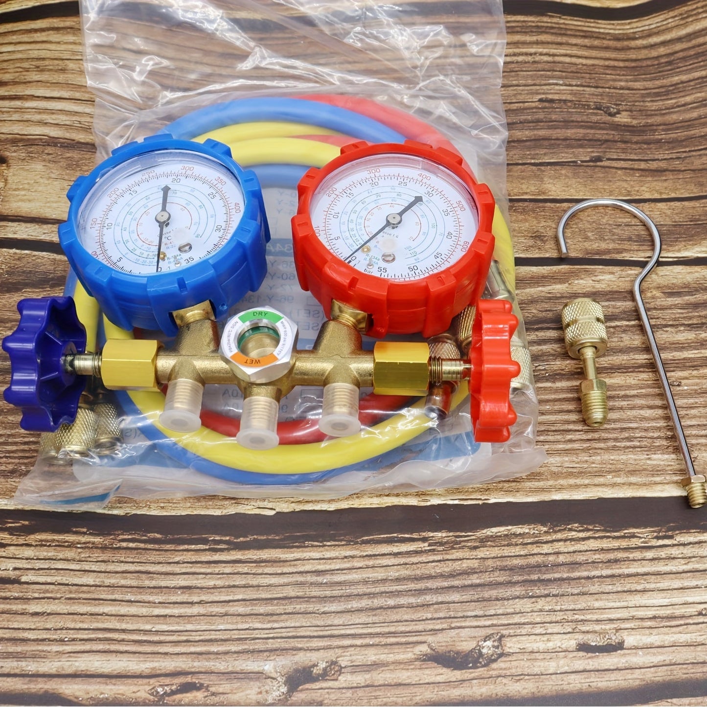 Set of high-quality fluorine meter with R410A adapter