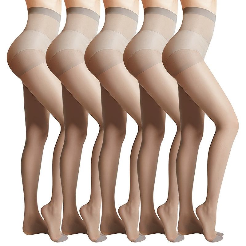 Goodnorm 5-Pack Black Stockings for Women, Ultra-thin and invisible, perfect for a sexy look. Suitable for Spring, Autumn, and Summer.