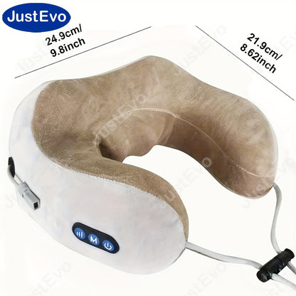 AWARM Electric Neck Massager with Heat, USB Rechargeable, 800mAh Battery, Ideal for Neck Relief on the Go.