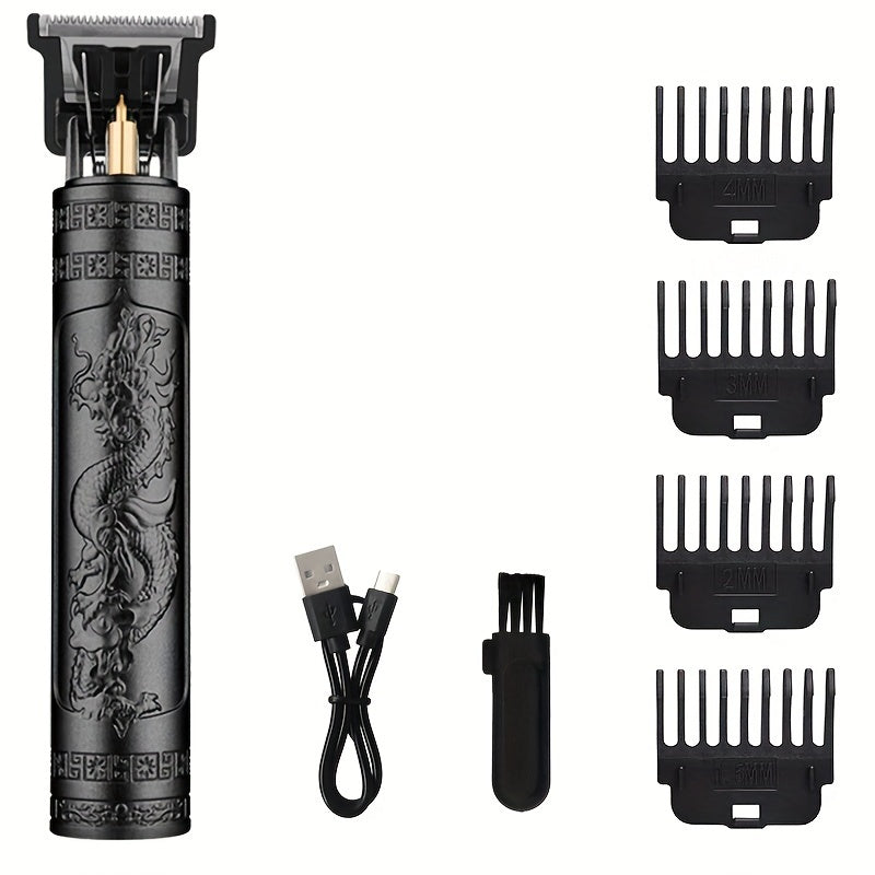 The V-Vimika Professional Hair Clippers are a cordless, USB rechargeable T-blade trimmer and beard shaver for men. Perfect for personal grooming, the T9 Haircut Kit features a 400mAh