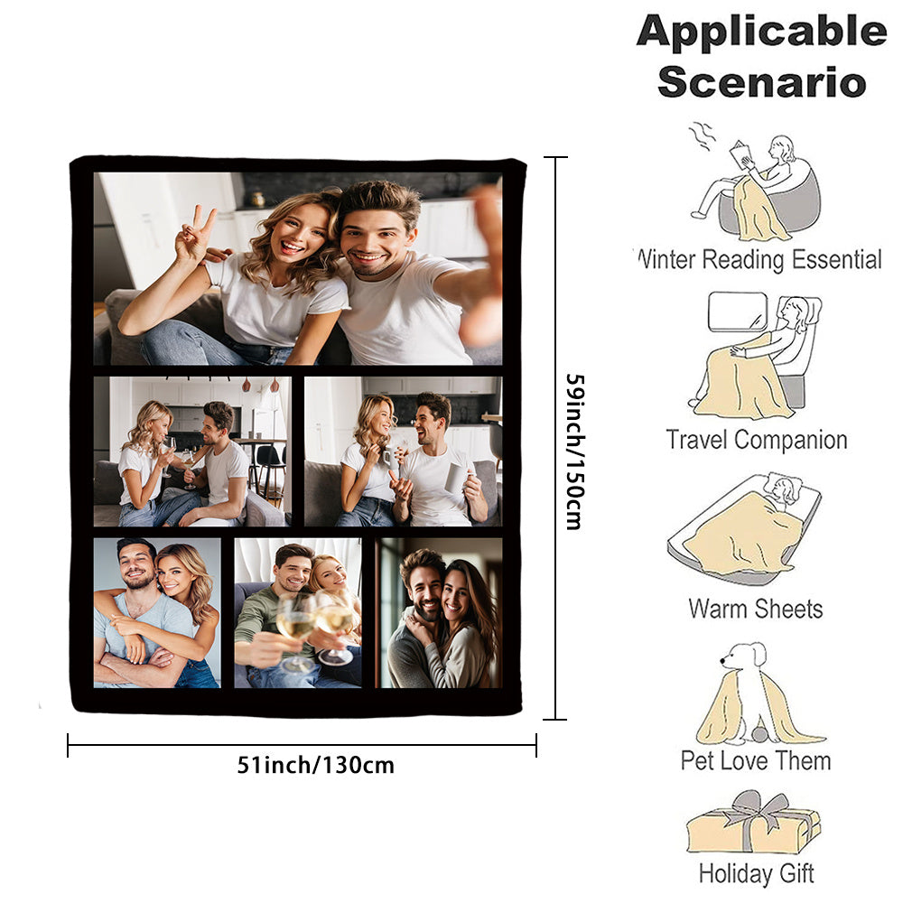Настройте фланелевое фотопокрывало - уютный и мягкий плед с вашим изображением - идеально подходит для подарков, дома, офиса или для комфортного использования в пути.