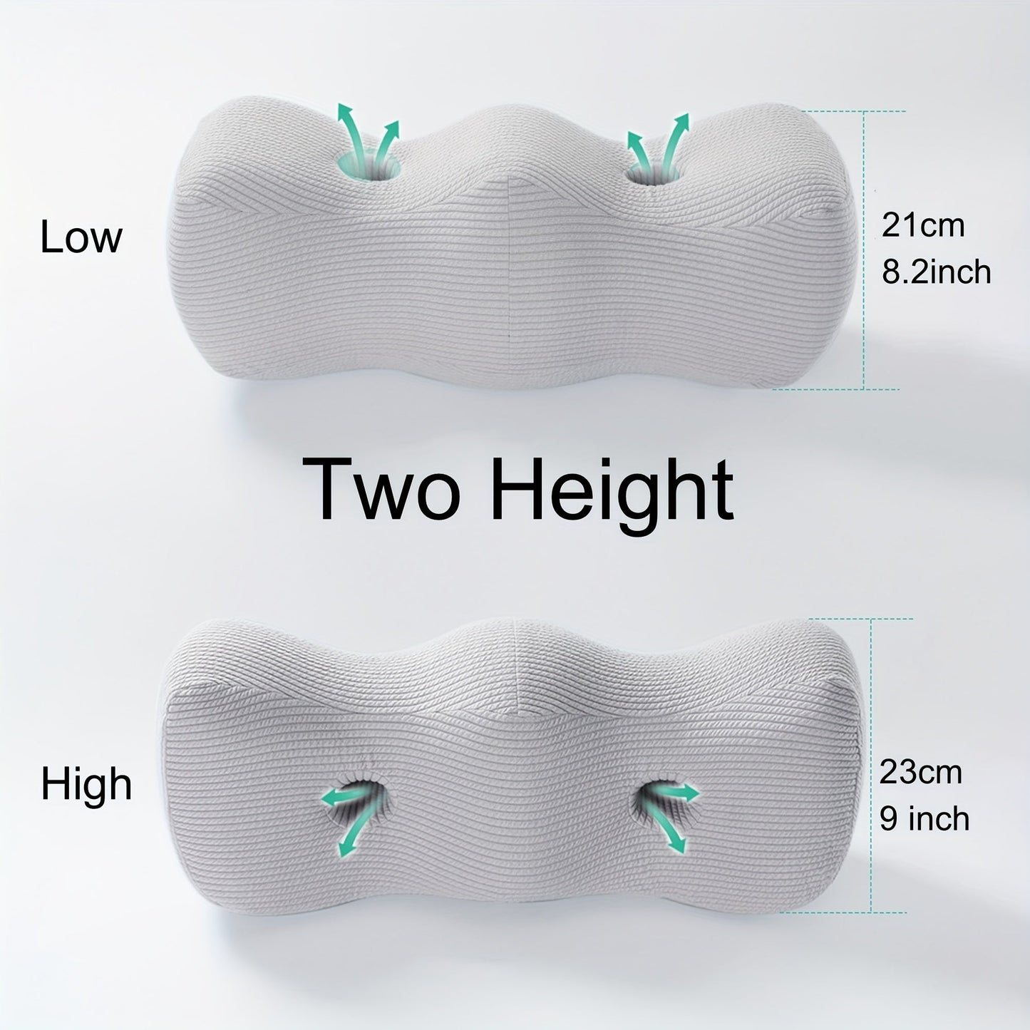 Elevate and support your lower body with our versatile pillow bundle including a knee pillow, leg elevation pillow, foot rest, leg support cushion, maternity pillow, positioning elevation pillows, ankle support pillow, leg bolster, lumbar pillow, and