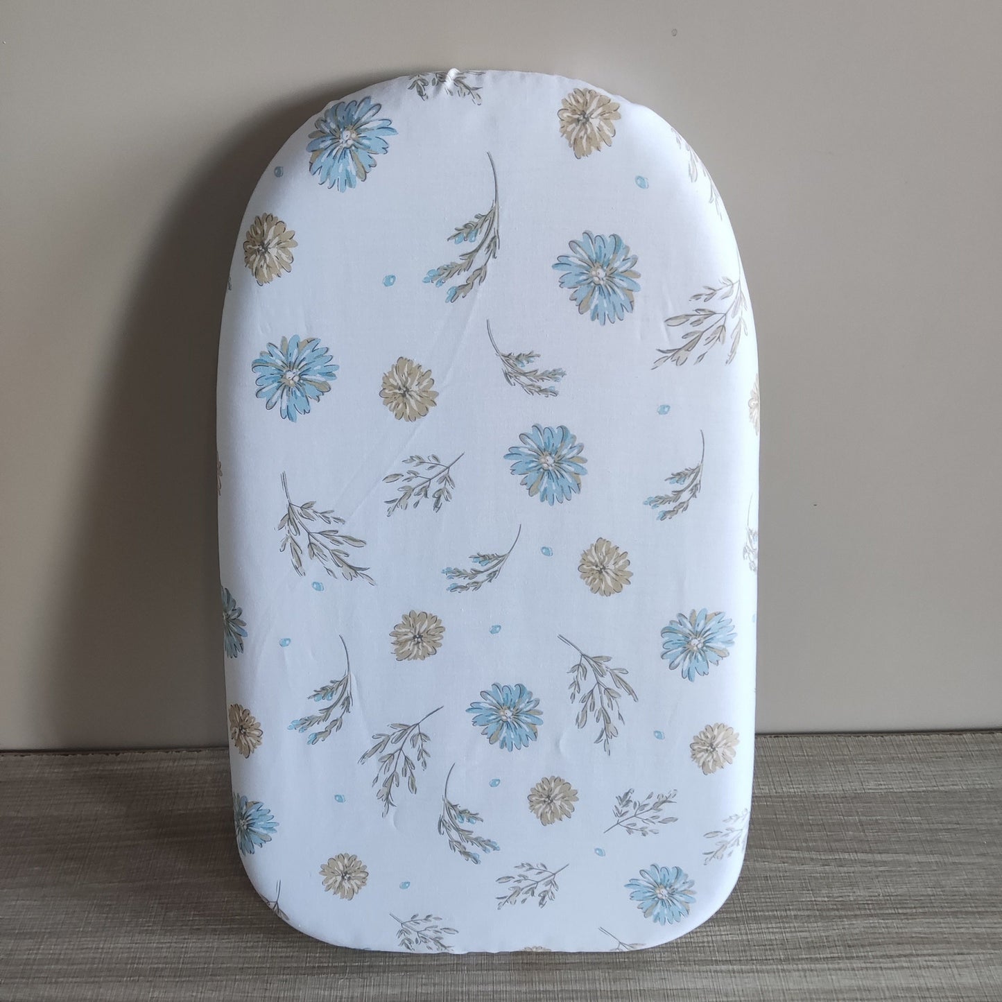 Compact Floral Design Ironing Board, Foldable Tabletop Clothes Pressing Pad, Sturdy Plastic Material, Secure Base, Convenient Space-Saving Option