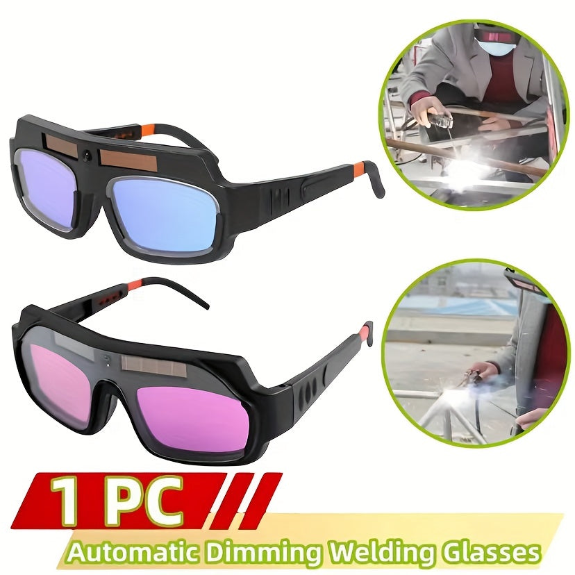 Automatic light-adjusting welding glasses for welders provide color-changing welding protection and labor protection. These UV argon arc welding glasses offer eye protection against strong