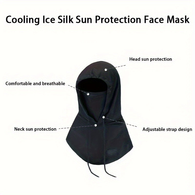 Aquashield Ice Silk Face Mask offers sun protection and ultra-cooling benefits - Perfect for fishing, surfing, and swimming. This breathable and elastic neck gaiter provides lightweight coverage for your head, ensuring ultimate comfort in all directions.