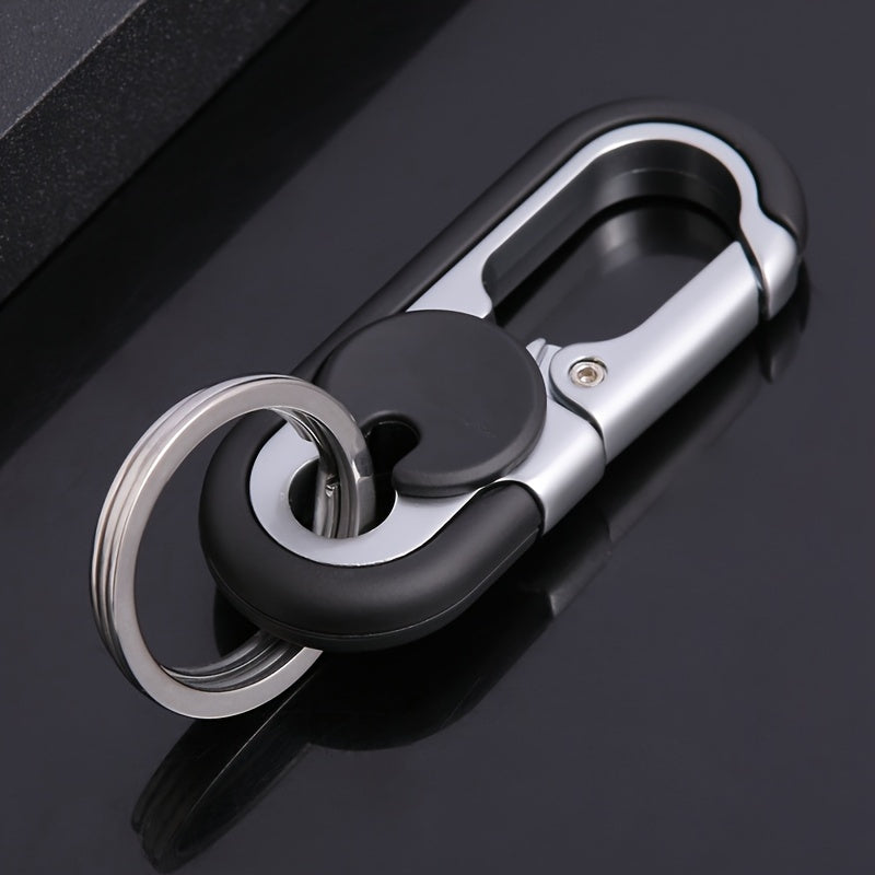 Durable metal alloy car key chain designed for men, ideal for stylishly hanging from your waist.