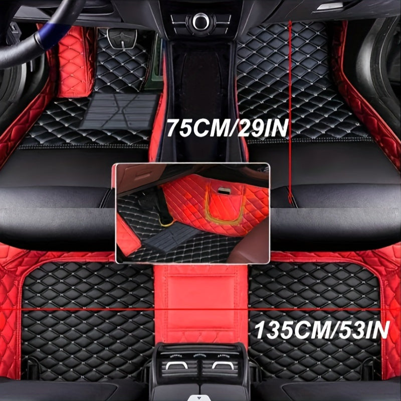 PU Leather Floor Mats for Subaru Forester 2019-2022, Left Drive Vehicle, All-Weather Waterproof with Full Coverage