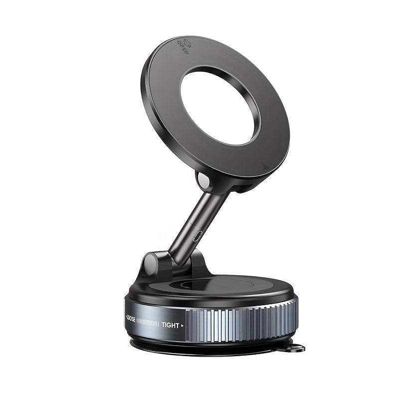 360° Rotating Magnetic Phone Holder, Foldable & Retractable, Universal Compatibility with iPhone models, ABS Material, Non-Waterproof, Portable for multiple uses.