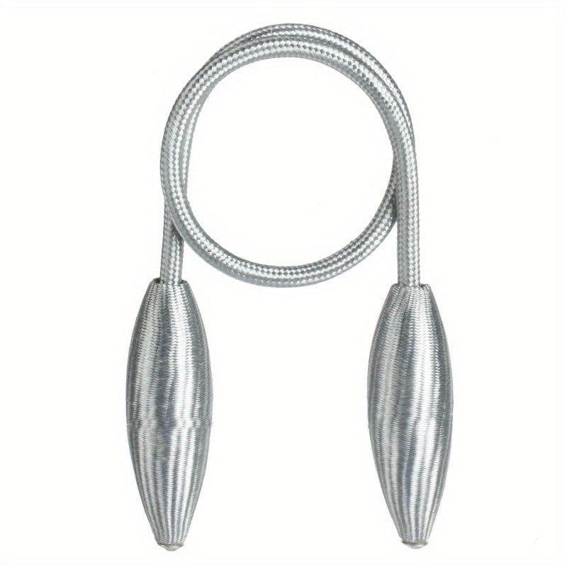 Two chic and durable alloy curtain tiebacks for easy installation and stylish home decor