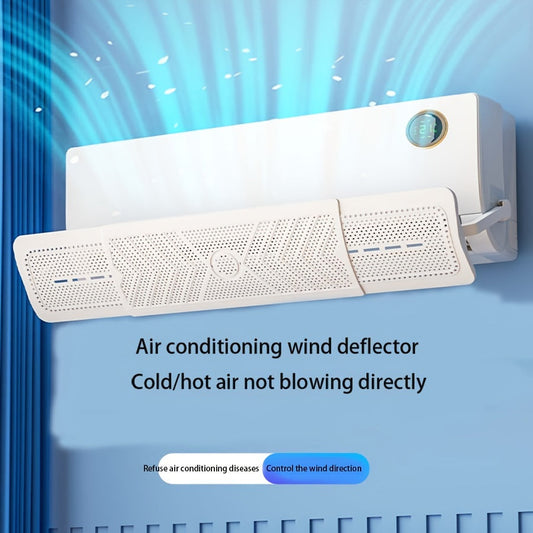 Universal Air Conditioner Wind Deflector with Retractable Side Hanging Design, Ideal for Elderly and Youngsters, Ensures Direct Blowing