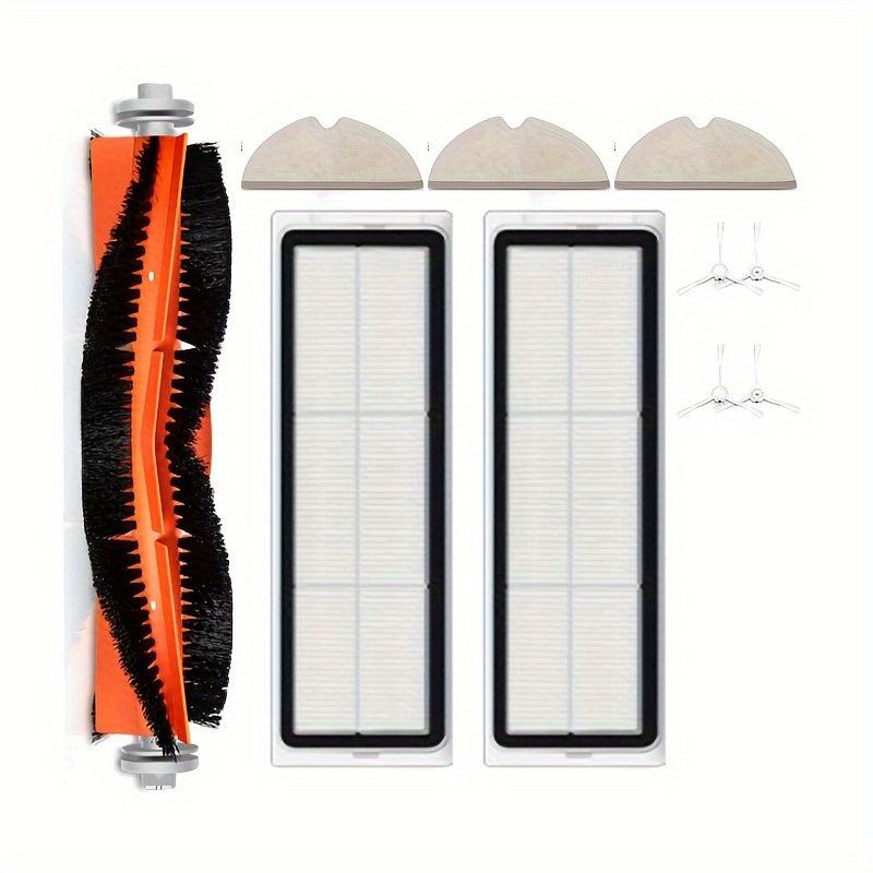 Upgrade your Xiaomi Mi Robot Vacuum with this convenient Replacement Accessory Kit. The kit includes HEPA Filters, a Main Brush, and Side Brushes that are compatible with F9, 1C, 2C, 1T, and Mijia models. Also included are Plastic Crevice Attachment