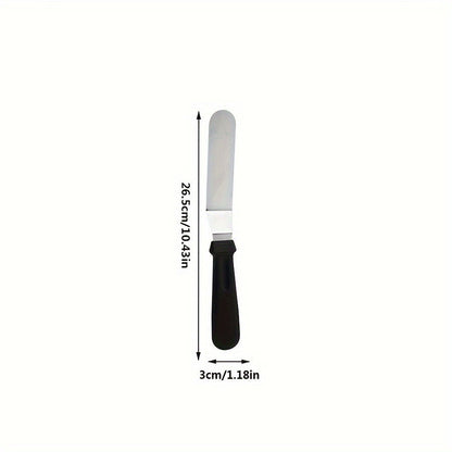 Get a set of 3 high-quality stainless steel cake scrapers, including straight and curved cream scrapers. These professional baking pastry tools are perfect for cake decorating and come in a convenient pack of 3. Add these stainless steel cake scrapers to