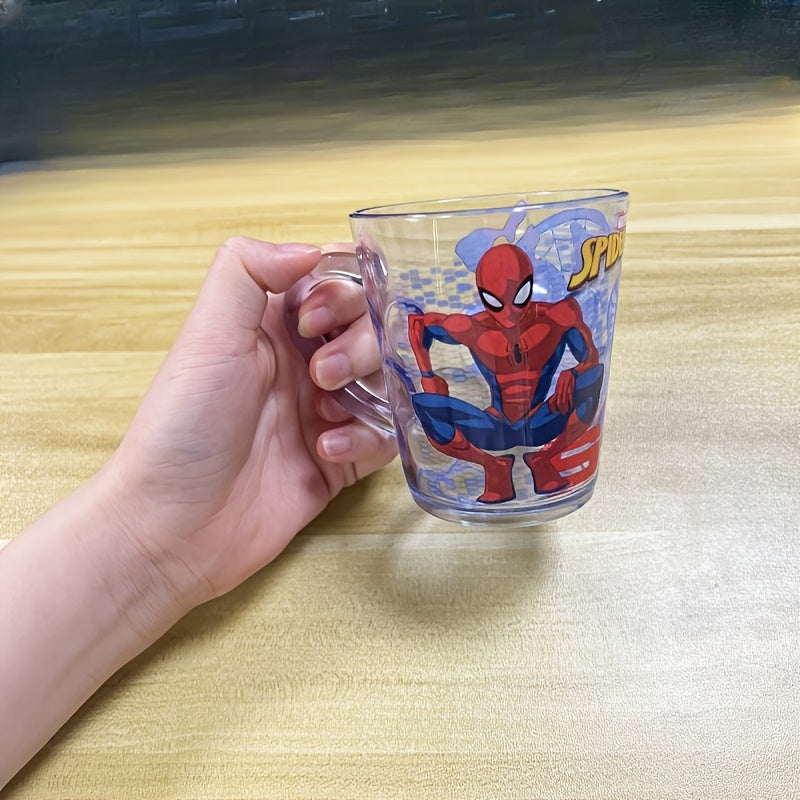 260mL Spiderman water cup, cute and portable, perfect for outdoor activities and camping. Makes a great Christmas or birthday gift.