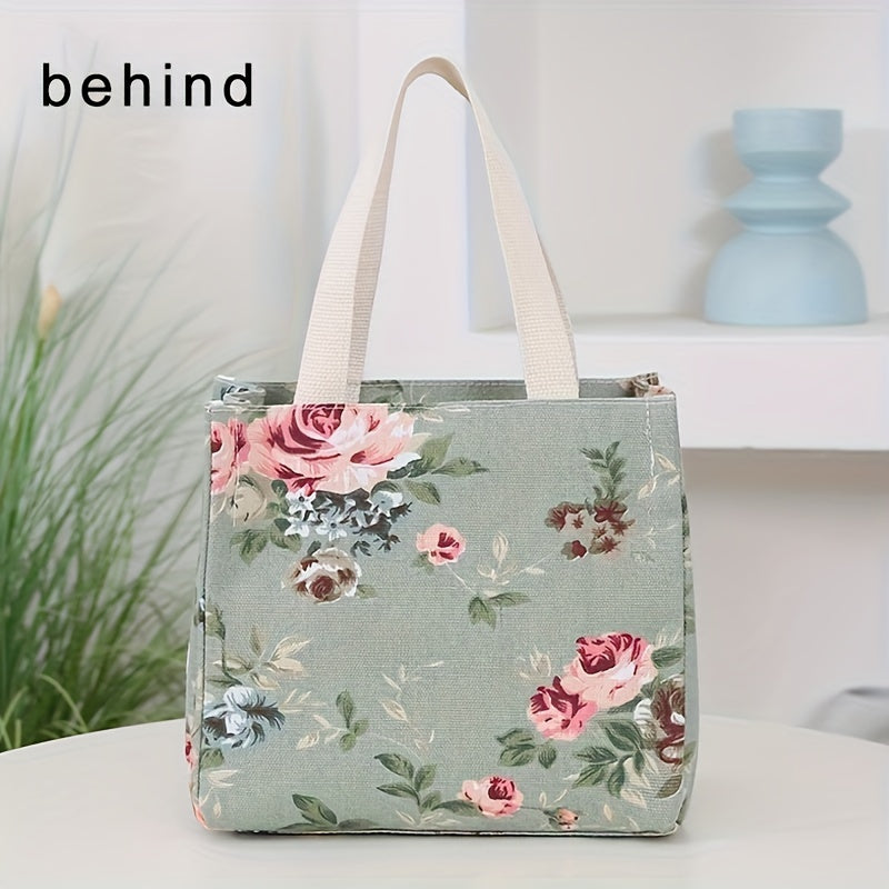 Stay stylish and organized with our large capacity insulated lunch bag. The aluminum foil lining keeps your food fresh all day, making it perfect for work, travel, or picnics. Choose from a variety of floral designs to suit your personal style. Stay