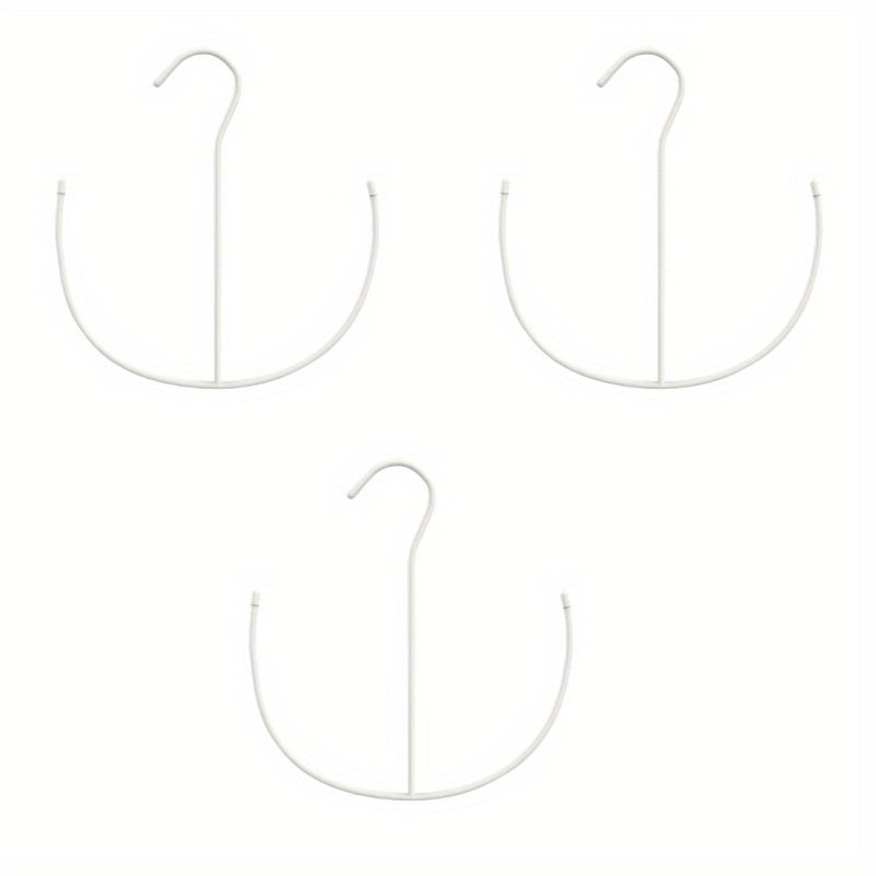 3-Pack of versatile hat hangers made of black metal, perfect for organizing scarves, belts, tank tops, hats, bras, and shoes. Simple installation with no power needed, ideal for keeping your home, kitchen, or entryway tidy and organized.