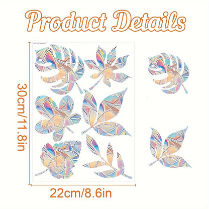 One piece of Colorful Rainbow Prism Butterfly Suncatcher Window Stickers - Electrostatic Glass Decals for Both Sunlight and Privacy