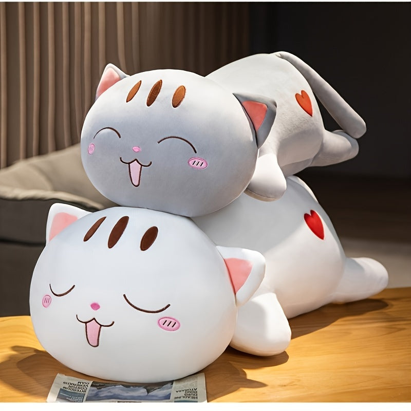 Cute 24.99cm Cat Plush Toy - Soft Stuffed Animal Pillow, Great for Gifts, Ideal for Family and Friends