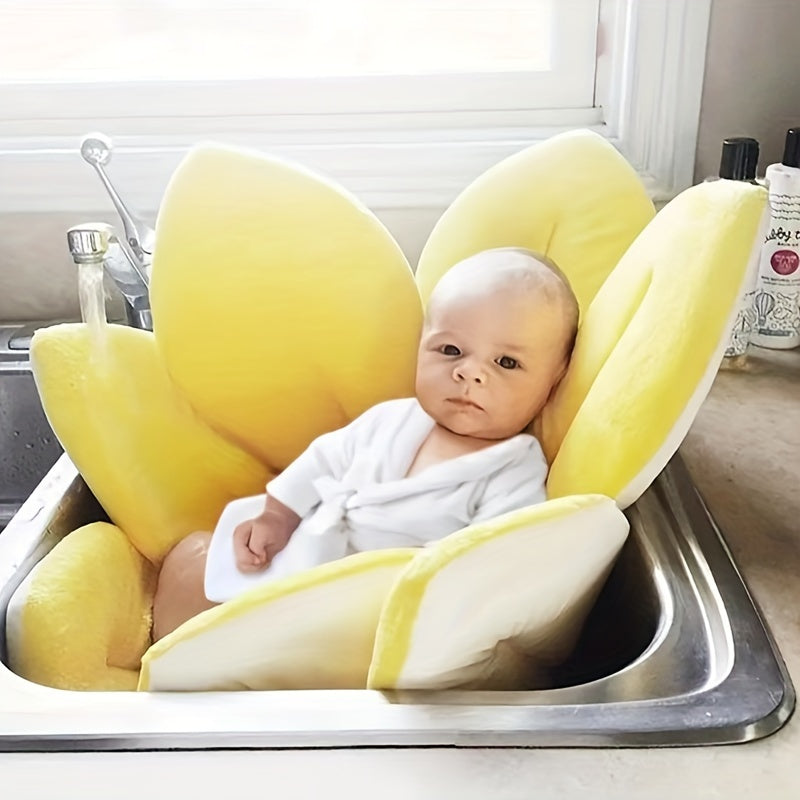 Adorable Cartoon Sunflower Baby Bath Mat - Ensure a Safe and Comfortable Bath Time for Your Little One!