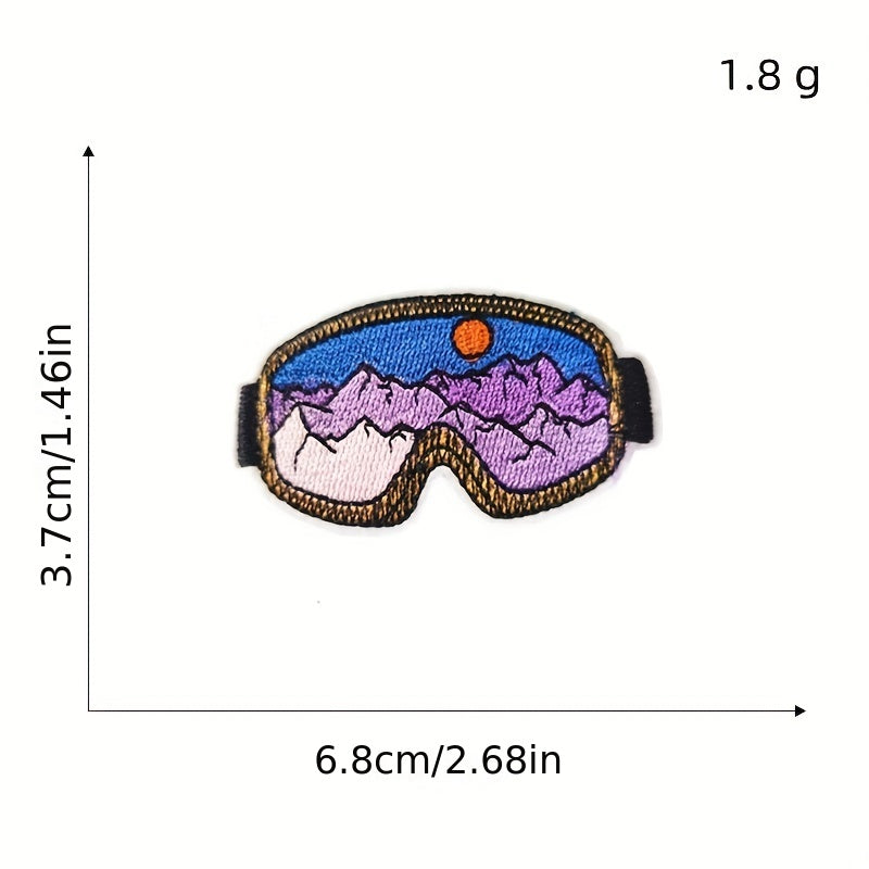 Set of 15 Vibrant Embroidered Iron-On Patches For DIY Clothing Fixes and Enhancements