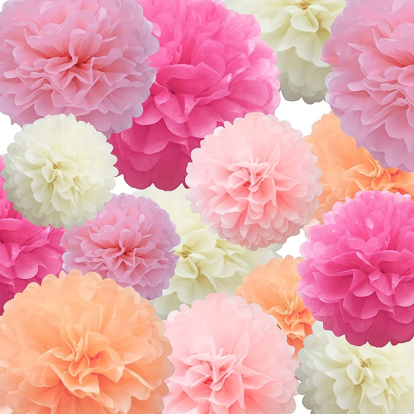 9 elegant paper flower balls for weddings, birthdays, parties, and graduations - decorative hanging ornaments that require no electricity.