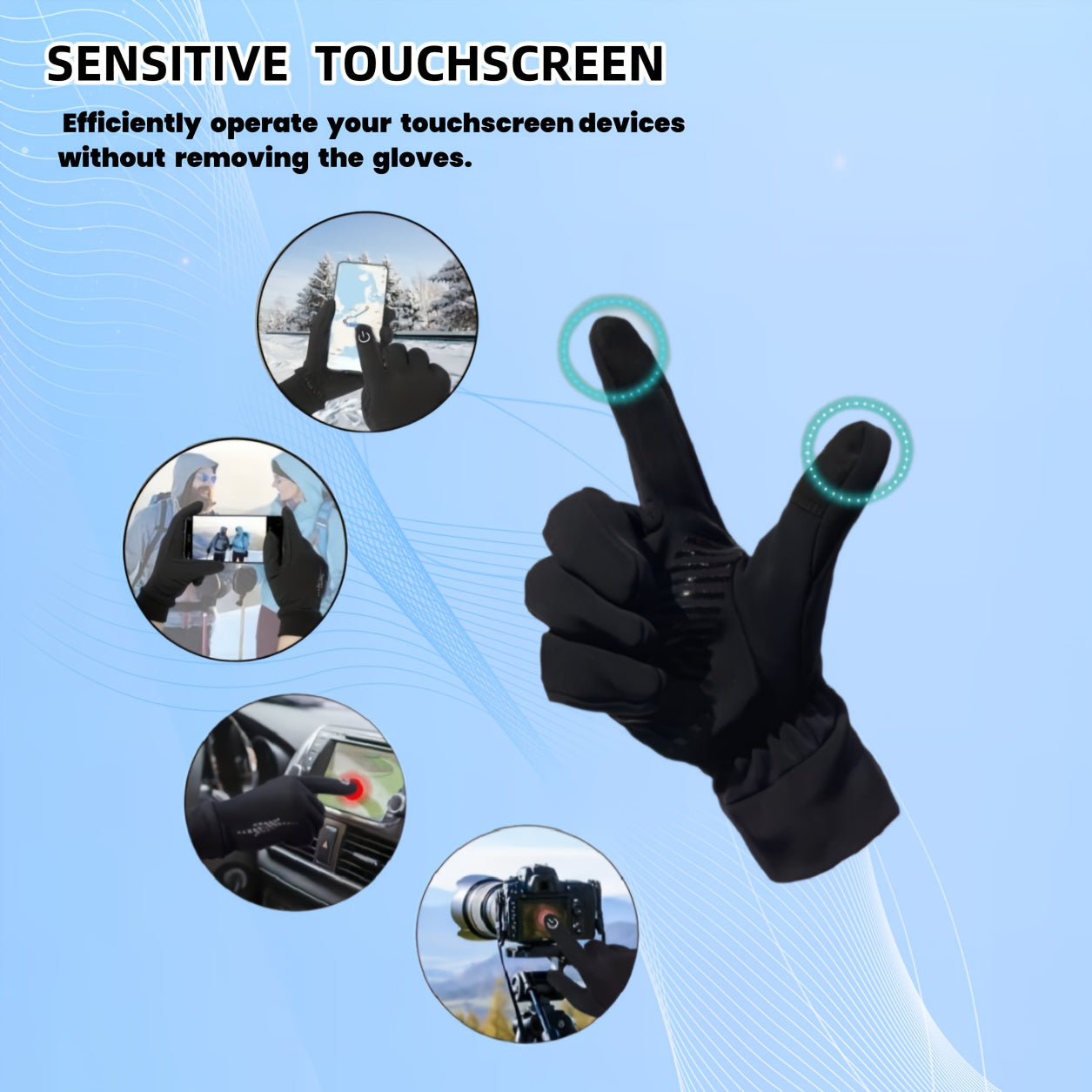 Stay warm this winter with our versatile winter gloves set, suitable for both men and women. These cold weather gloves are perfect for running, driving, cycling, hiking, or any outdoor work. With touch screen capability, you can stay connected while