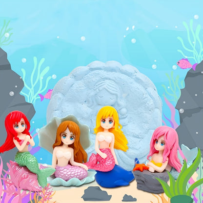 Miniature Mermaid Statues for Aquarium Decoration, Moss Landscape, Handicraft Ornaments, Gifts