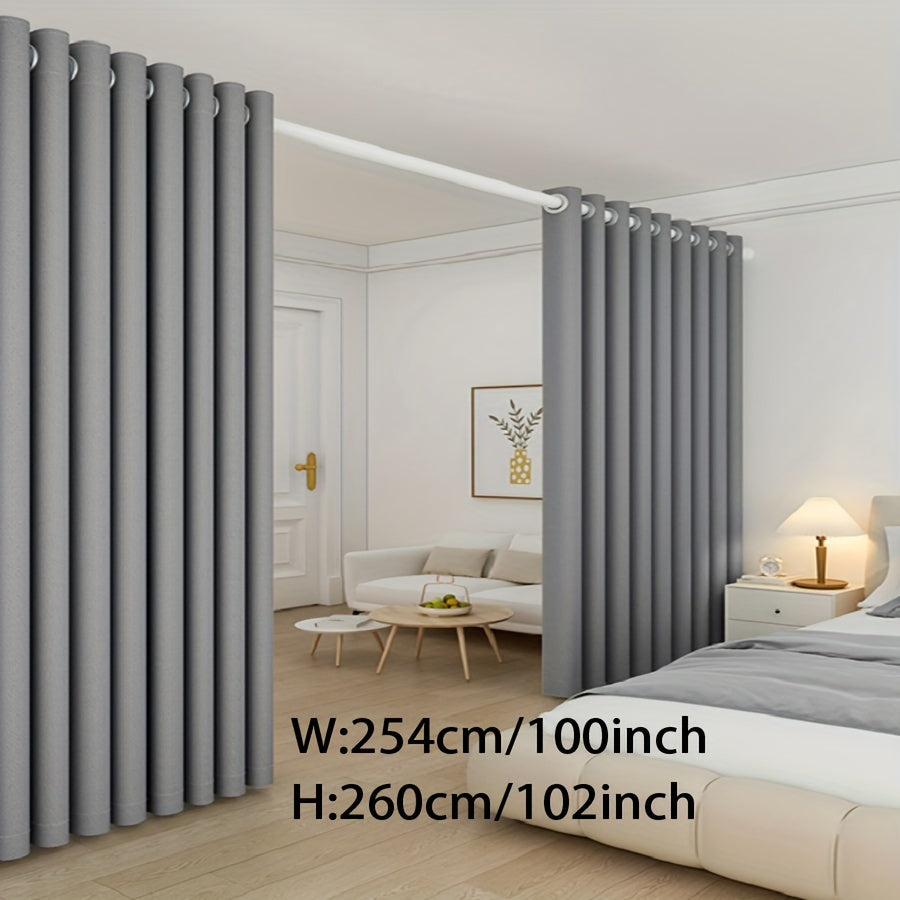 Premium Blackout Room Divider in Classic Style - Create Privacy and Sound Isolation with Grommet Top Panel for Bedroom. This Hand Washable Panel features a Pastoral Theme in High Precision Plain Weave Polyester, perfect for All-Season use. Ideal for Home