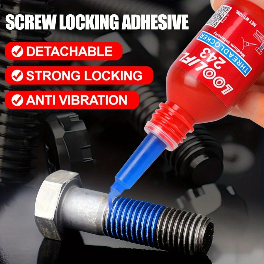 LOCTITE 243 10ml Screw Locking Adhesive, High Strength, High Temperature Resistant, Anti-Vibration, Detachable, for Metal Compatible Materials