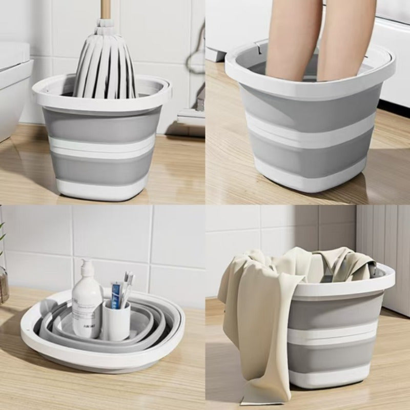 The Versatile 4.92 L Collapsible Bucket is designed for efficient cleaning in kitchens, bathrooms, outdoors, and more. With its space-saving and easy storage design, this bucket is perfect for a wide range of uses including the beach, car wash, and