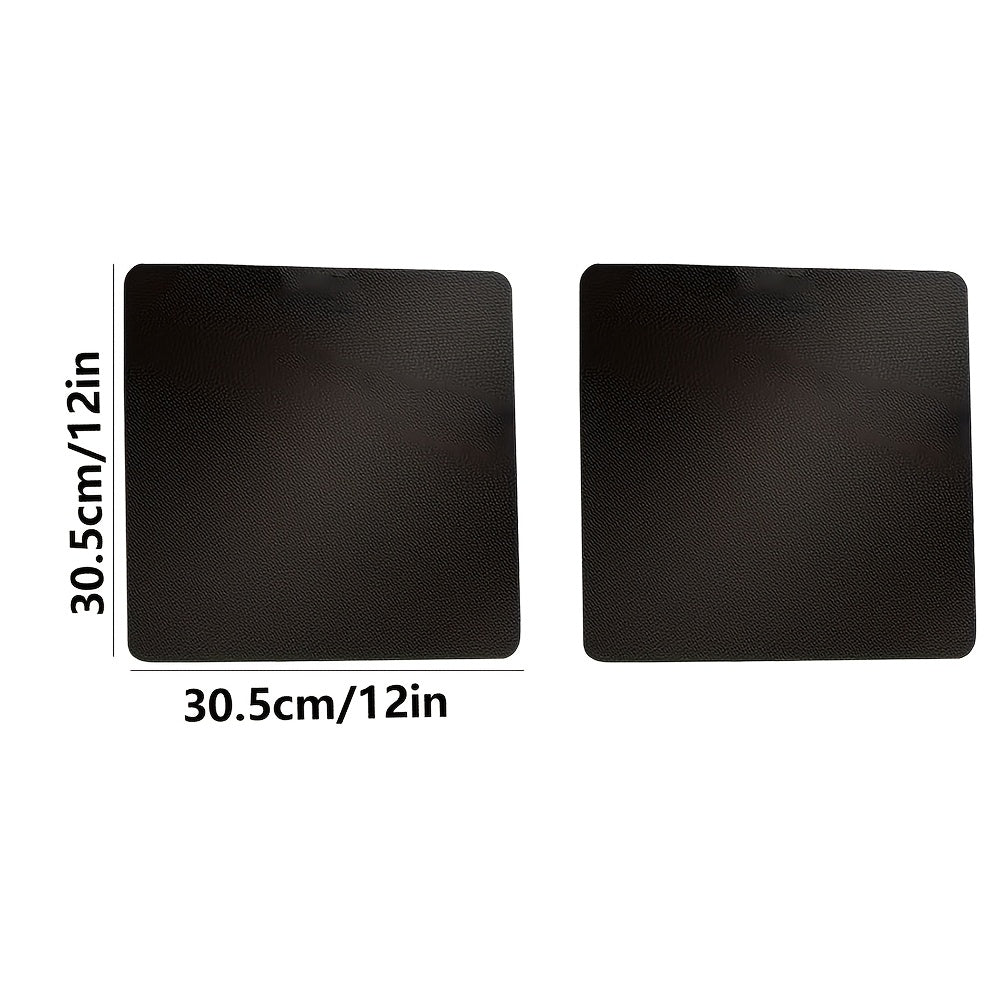 Set of 2 or 4 Non-Stick Reusable Oven Mats for 12-Inch Square Air Fryers, Compatible with Ninja Foodi, Cuisinart, Microwave - Food-Safe and Easy to Clean Air Fryer Accessories