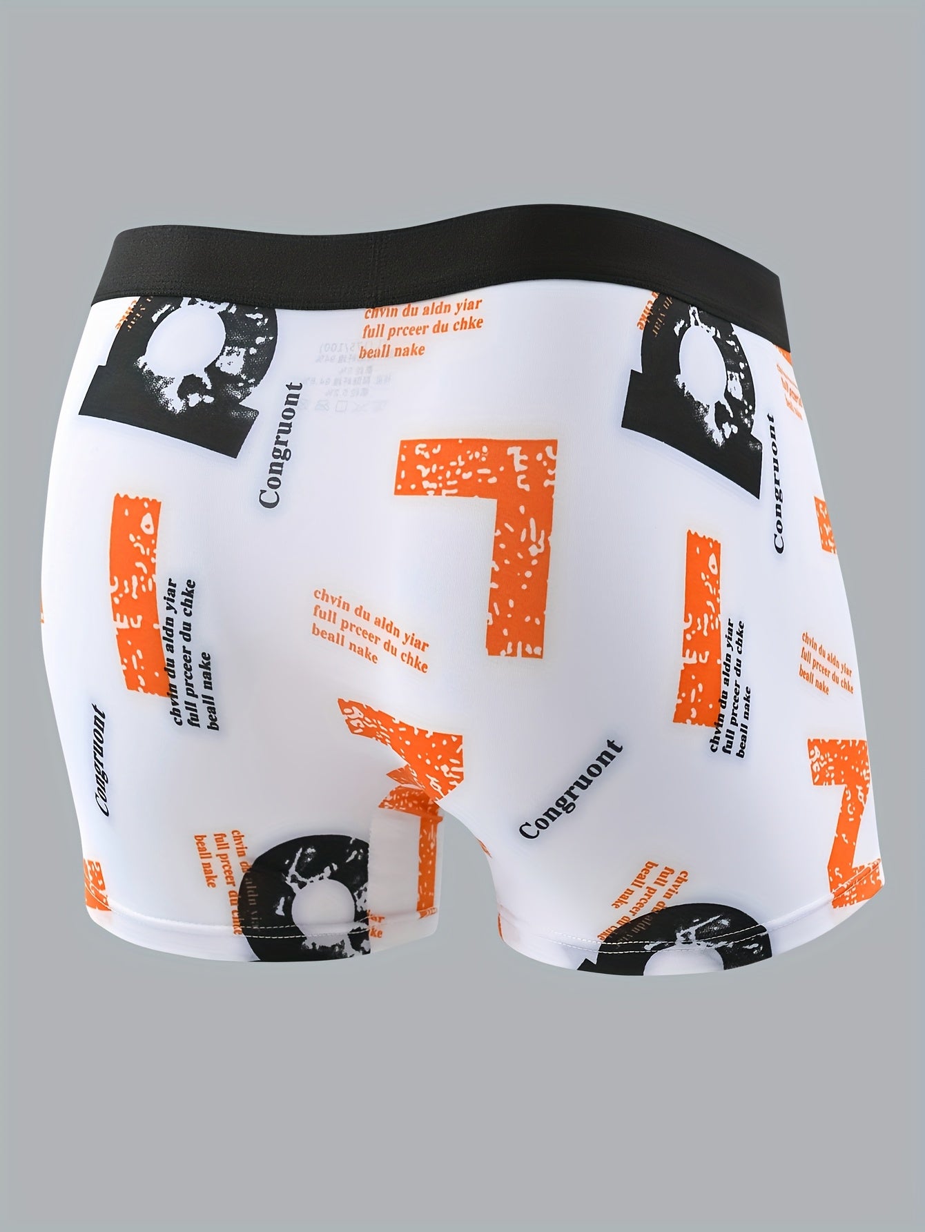 5 Men's Fashion Boxer Briefs with Trendy Print | Soft Polyester Blend for Comfort