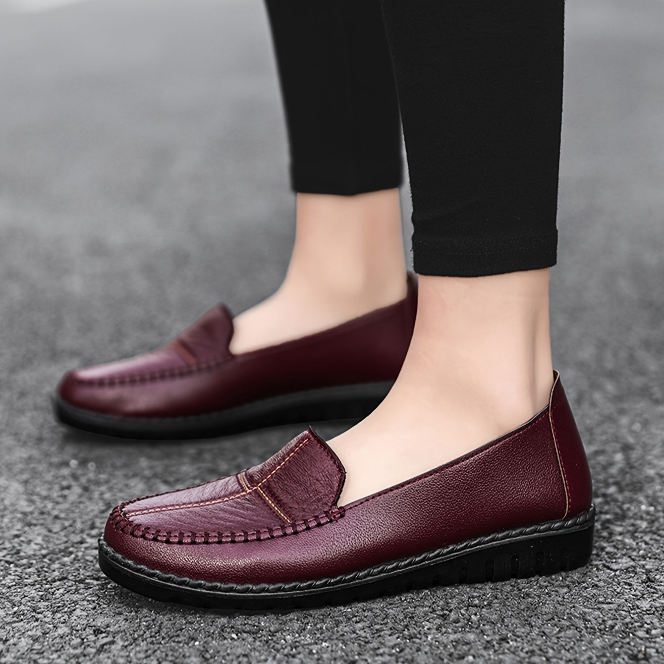 Women's trendy loafers with soft, wear-resistant sole for daily non-slip walking