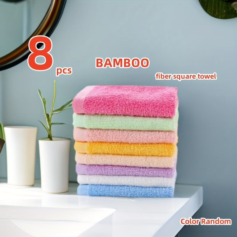 Bulk pack of 8/16 super soft and absorbent bamboo washcloths for face and cleaning, in contemporary style for home and bathroom use.