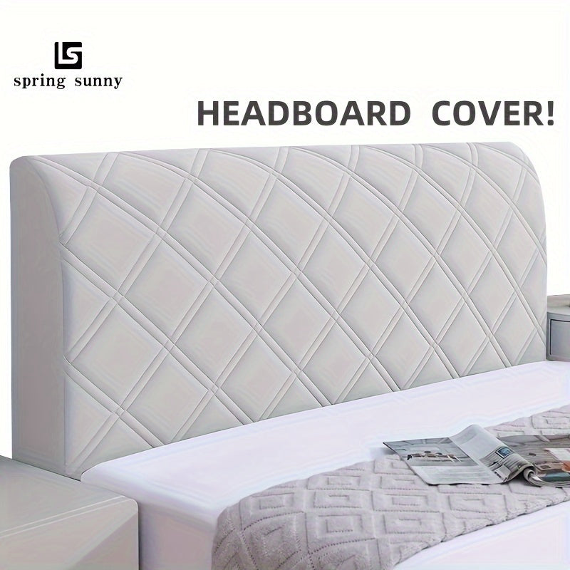 Protect your headboard with this luxurious Quilted Headboard Cover. Made with soft and comfortable short plush fabric, this cover is thicken and dustproof, providing excellent protection for your full size bed. The machine washable cover features