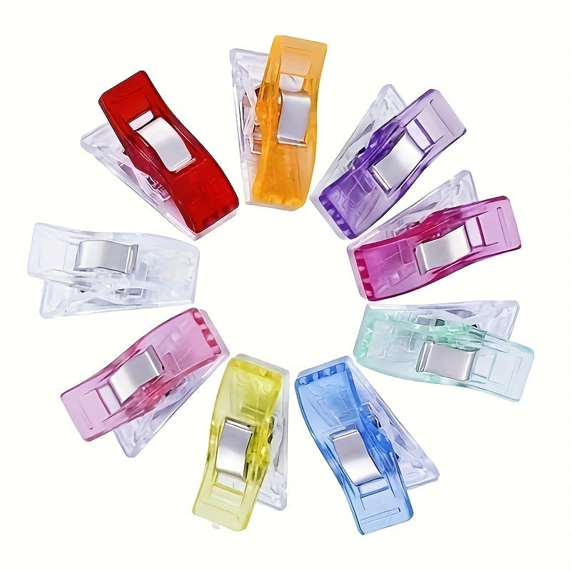 20/50pcs Multicolor Craft Clips for Sewing, Crochet, Knitting, Quilting, Binding, Fabric, and Paper.