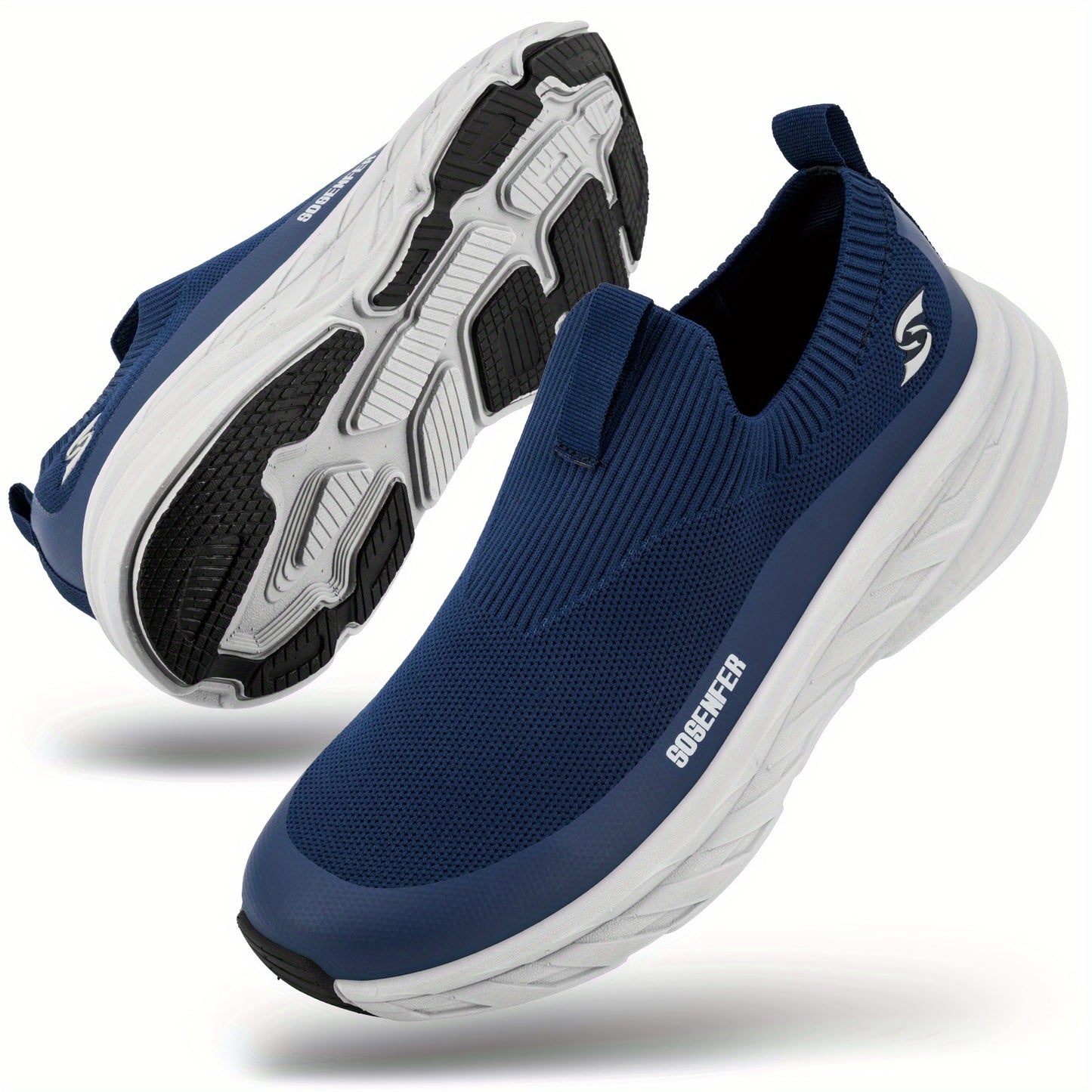 Men's Slip-on Running Sneakers: Lightweight, Breathable Athletic Shoes