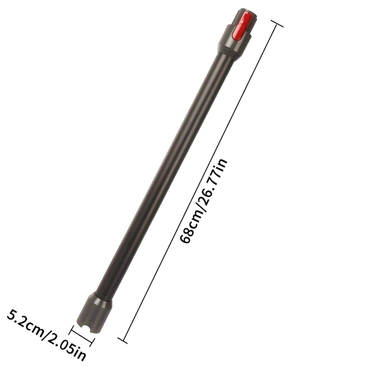 Floor Cleaning Accessory - Quick Release Wand Extension Tube made for V15 V11 V10 V8 V7 Stick Vacuums. This Vacuum Cleaner Attachment is constructed with Durable Plastic & Aluminum in Black color.