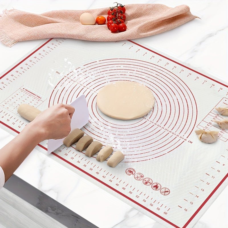 Multi-functional Baking Mat for Pastries and Dough - Made from Food-Safe EVA, Ideal for Pizza, Cakes, and BBQs - Comes in 2 Convenient Sizes (60.2x40.89cm & 70.18x50.98cm) - Must-Have Kitchen Tool