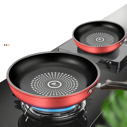 Highly Recommended 24cm Non-stick Pan for Stir-frying and Frying, Oil-free Cooking, Flat Bottom Pancake Pan, Works on Induction Cookers and Gas Stoves