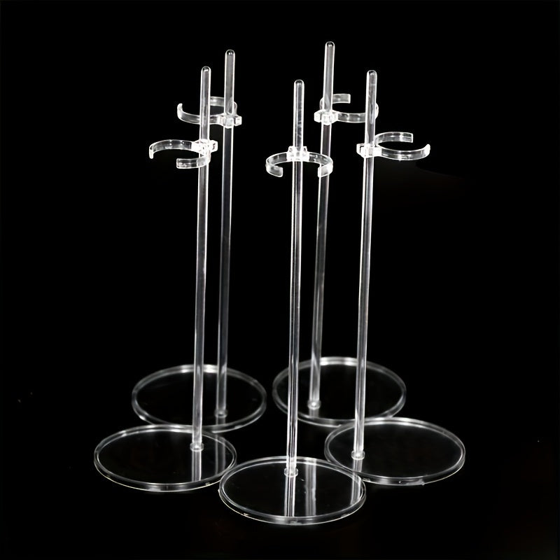 1pc Elegant Transparent Doll Stand - Ideal for Displaying Dolls and Dollhouses