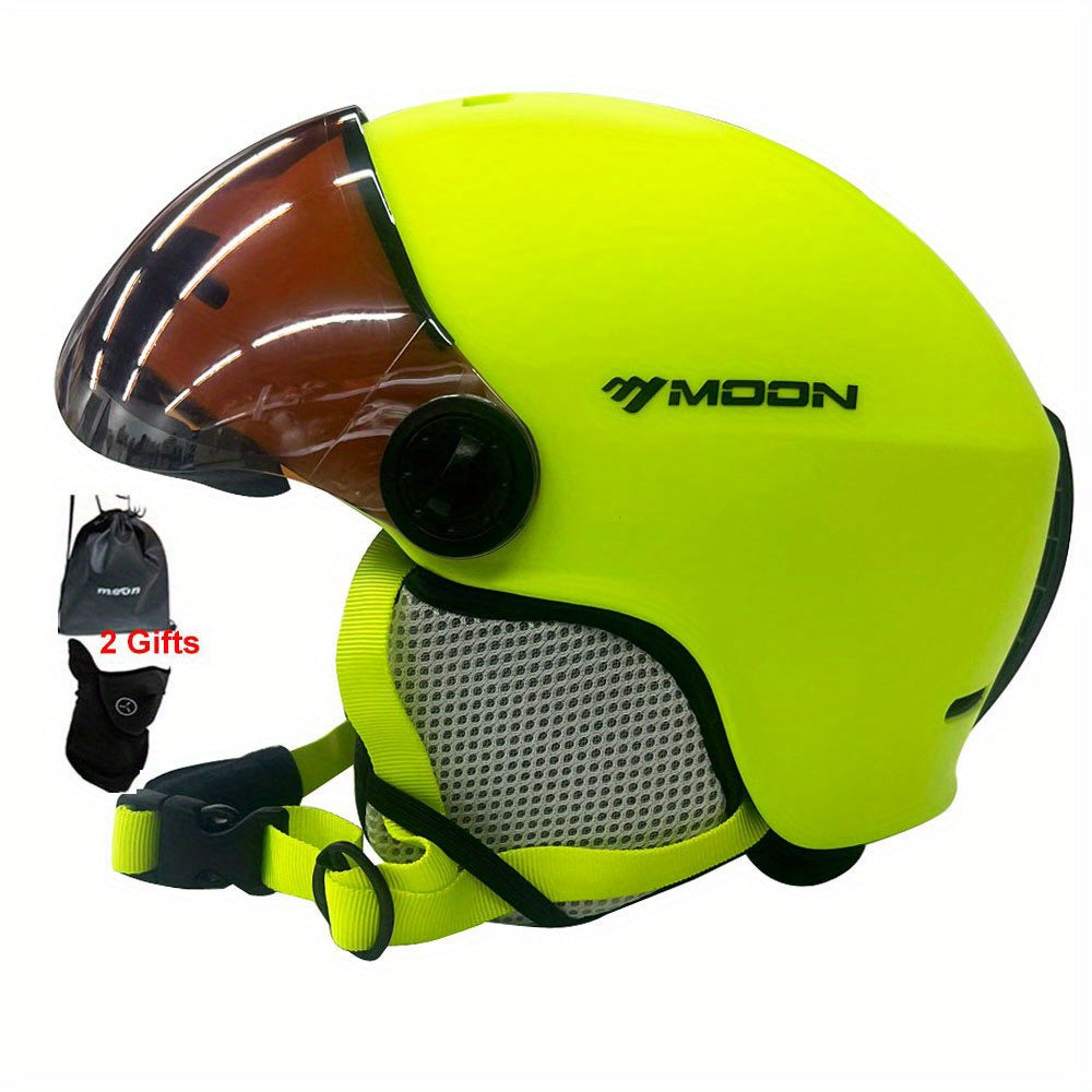 High-quality MOON Skiing Helmet Goggles for outdoor sports and skateboarding.