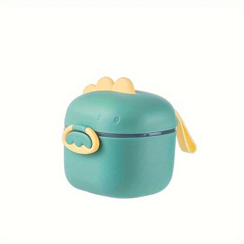 Cute Dinosaur-Inspired Children's Formula Dispenser - Convenient, Spacious, Sealed Snack & Food Storage Container with Secure Lid