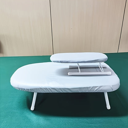 The Mini Desktop Ironing Board is small and stylish, perfect for easy storage and portability. It includes a small ironing sleeve for effortlessly ironing sleeves.