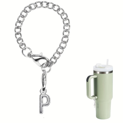 1-pc letter charm accessory for tumblers and water bottles.