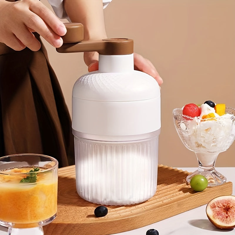 A manual shaved ice machine, ice breaker, compact ice maker, sandy ice maker, and mini snow ice maker