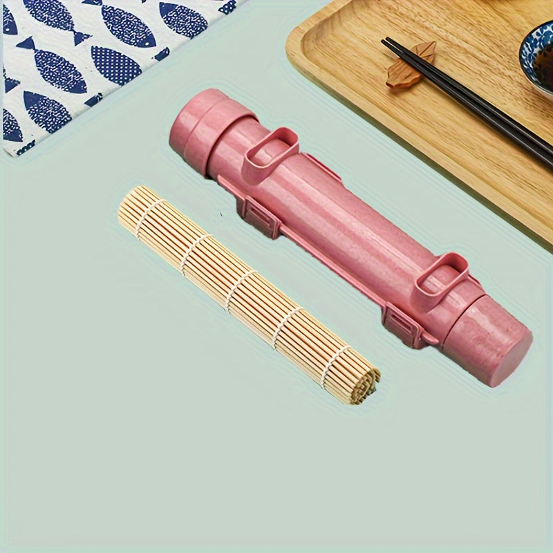 Beginner's Sushi Making Set - 2 Piece Plastic Sushi Bazooka Roller Kit, DIY Kitchen Tools for Safe and Easy Sushi Making, Perfect for Holiday Celebrations including Christmas, Halloween, Thanksgiving, Valentine's Day, and Graduation - No Electricity