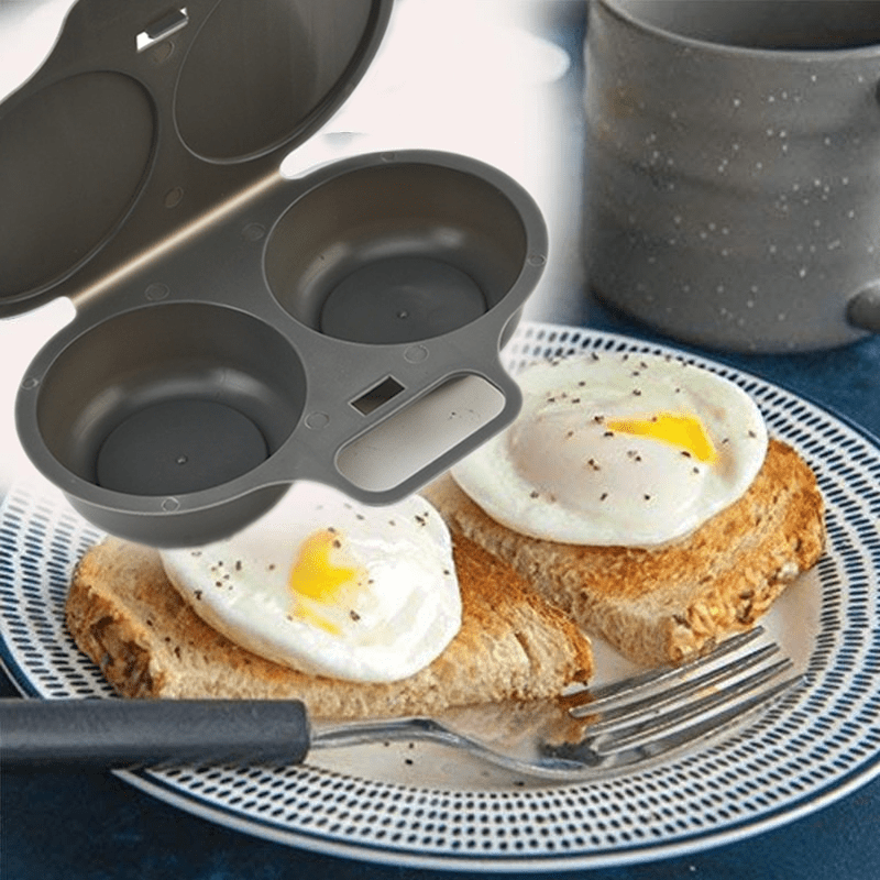 Non-stick Microwave Egg Poacher & Omelette Maker - Easy to Clean, Fast Preparation, Ideal Shape, Healthy Cooking Tool for Home and Restaurant Settings.